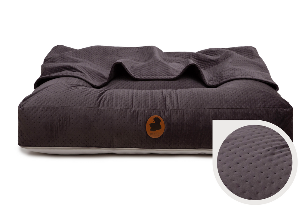 Wau-Bed orthopädisches Hundebett mit Höhle Dot Taupe / Oval / S (80x60cm),Taupe / Oval / M (100x80cm),Taupe / Oval / L (120x100cm),Taupe / Oval / XL (140x120cm),Taupe / Eckig / S (80x60cm),Taupe / Eckig / M (100x80cm),Taupe / Eckig / L (120x100cm),Taupe / Eckig / XL (140x120cm),Dark Grey / Oval / S (80x60cm),Dark Grey / Oval / M (100x80cm),Dark Grey / Oval / L (120x100cm),Dark Grey / Oval / XL (140x120cm),Dark Grey / Eckig / S (80x60cm),Dark Grey / Eckig / M (100x80cm),Dark Grey / Eckig / L (120x100cm),Dark