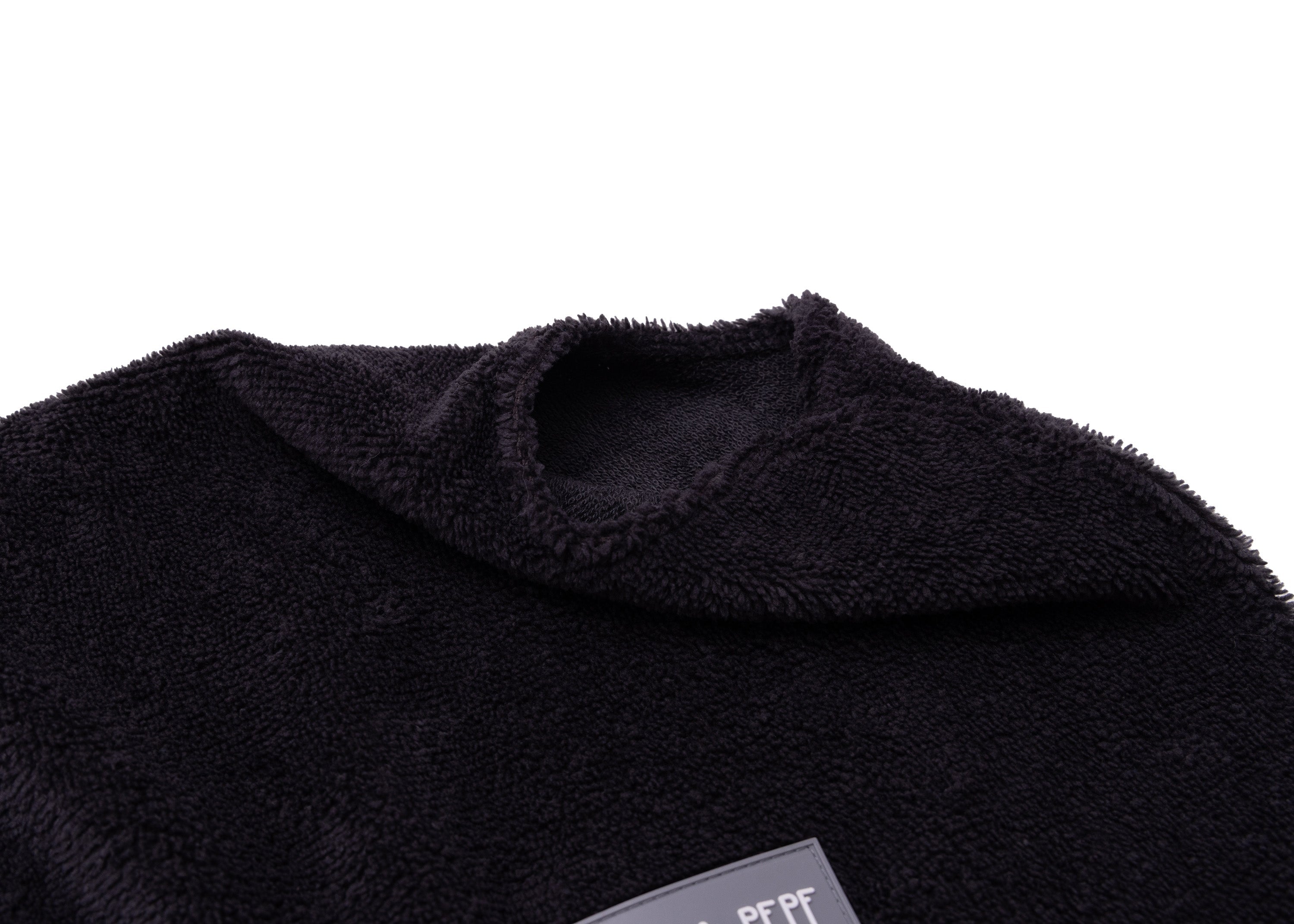 Hundebademantel aus Bambusfaser Grey Detailansicht Rücken