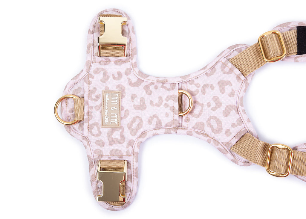 Hundegeschirr Leo Creme Rückenpatch Detailansicht