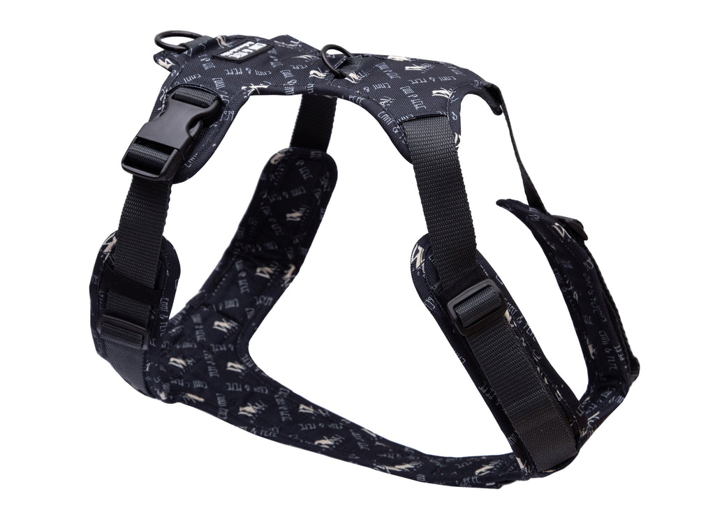 Hundegeschirr "Wau-Effekt" Black XXS,XS,XS/S,S,S/M,M,M/L,L,XL 