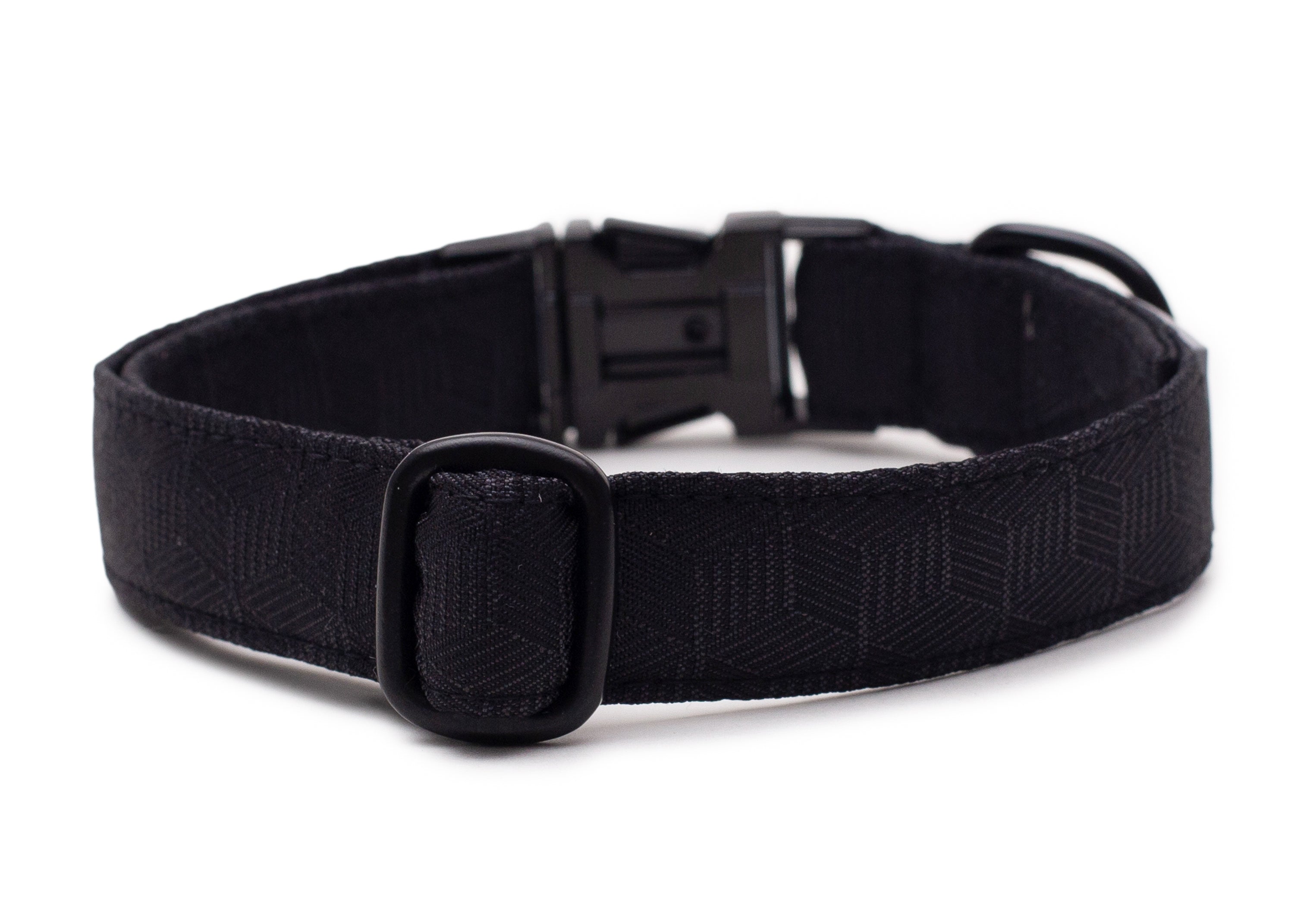 Hundehalsband Fröhliches Schwarz Ansicht von hinten