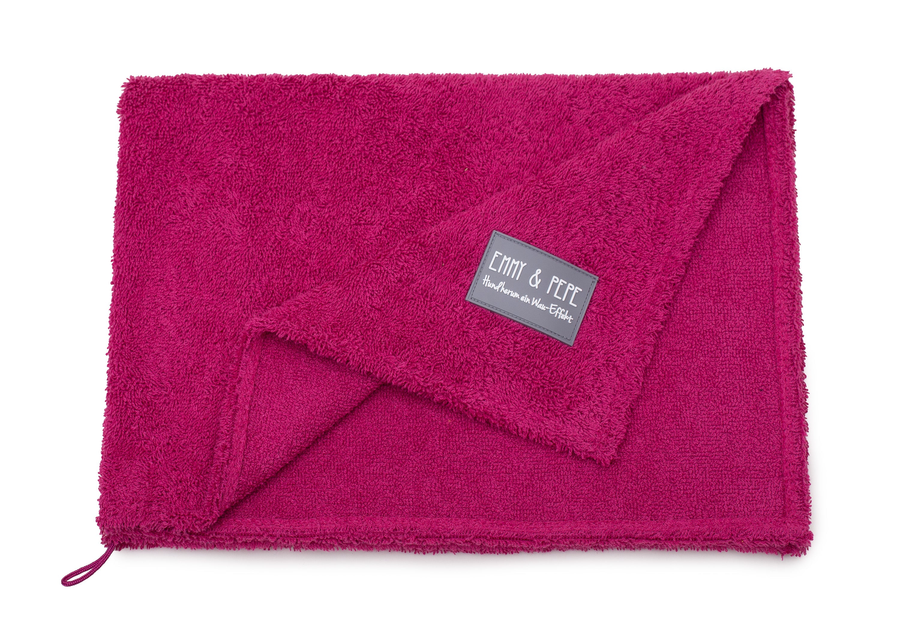 Hundehandtuch aus Bambusfaser, Farbe Magenta 