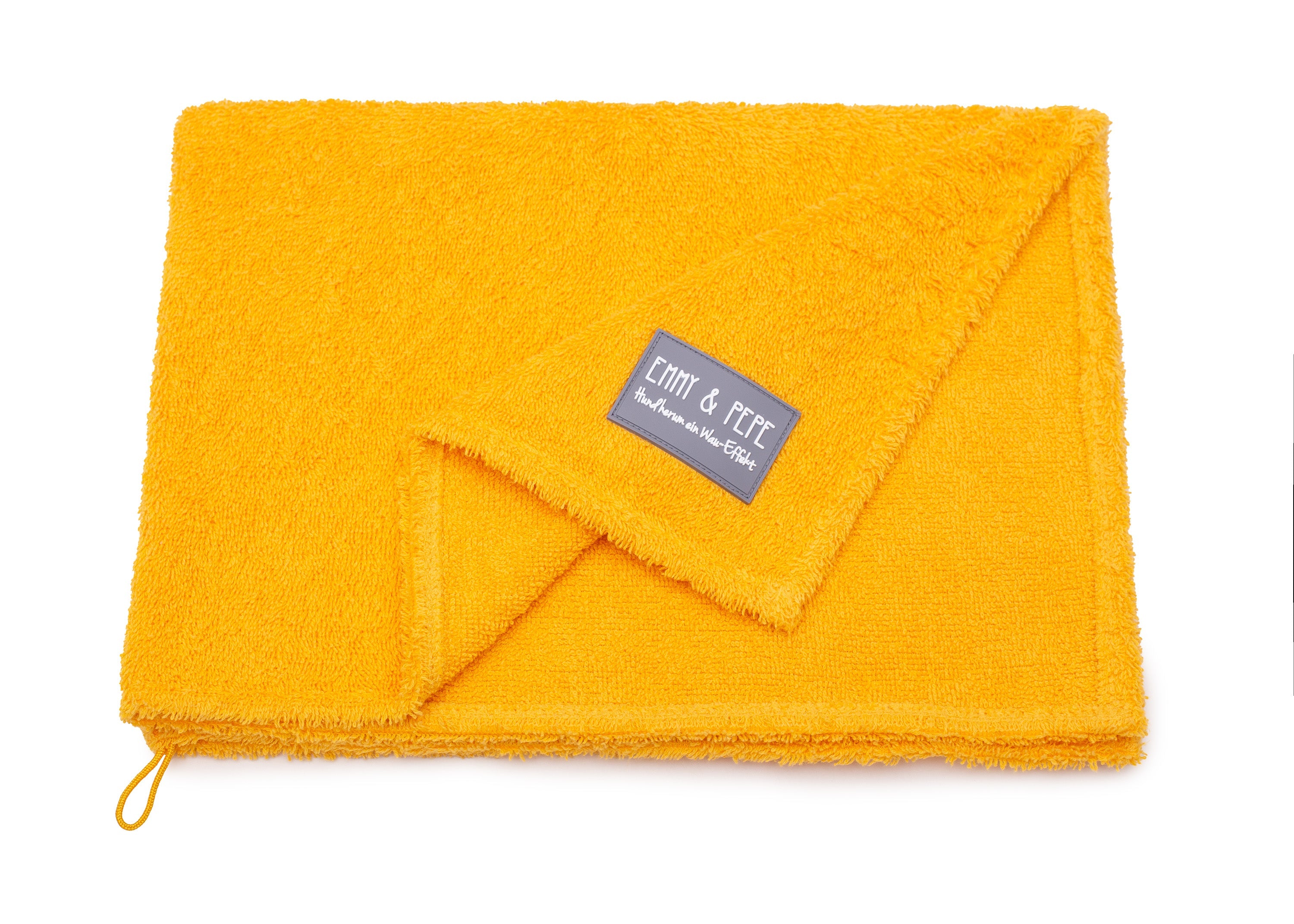 Hundehandtuch aus Bambusfaser Farbe  Shiny Mustard S (70x50cm),M (100x70cm),L (140x100cm) Orange