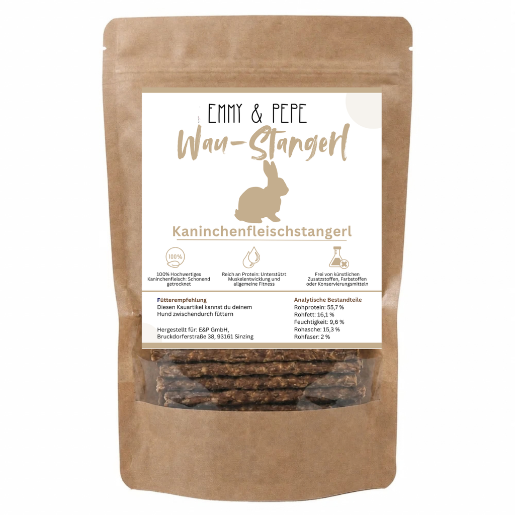 Wau-Stangerl Kaninchenfleisch-Ministicks