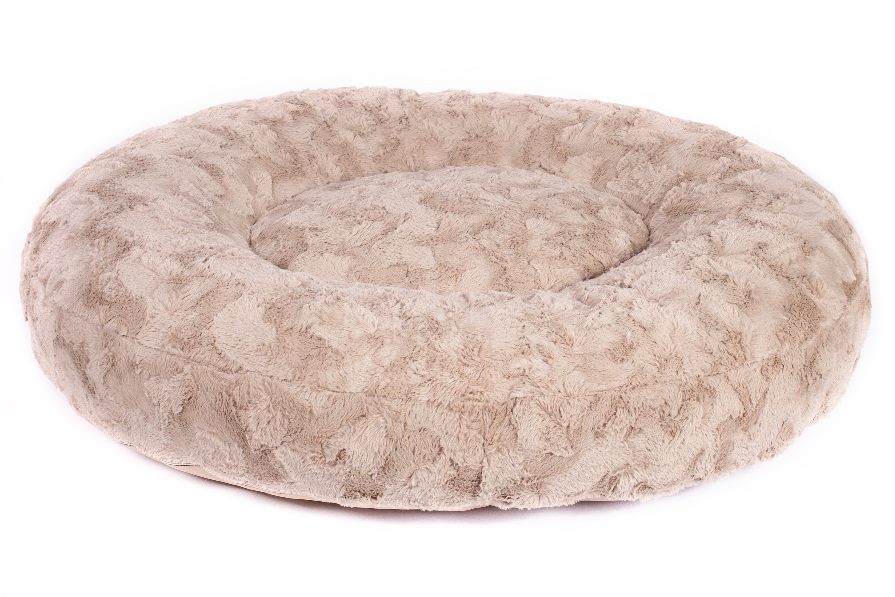 Wau-Bed orthopädisches Hundebett Wild Wave Creme / Oval ark Grey / Oval