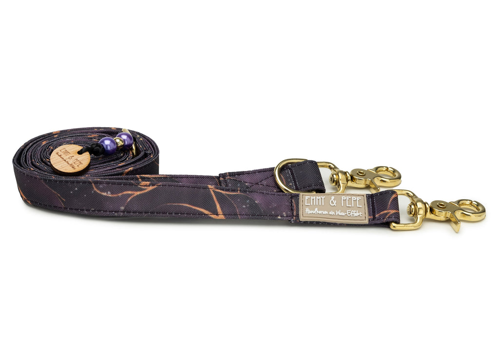 Hundeleine Golden Plum