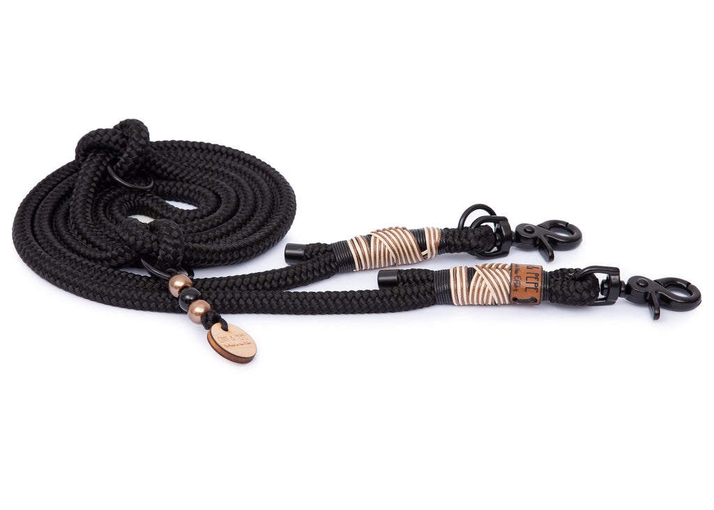 Tauleine für Hunde, Modell Leo Dark, in verschiedenen Größen für große und kleine Hunde