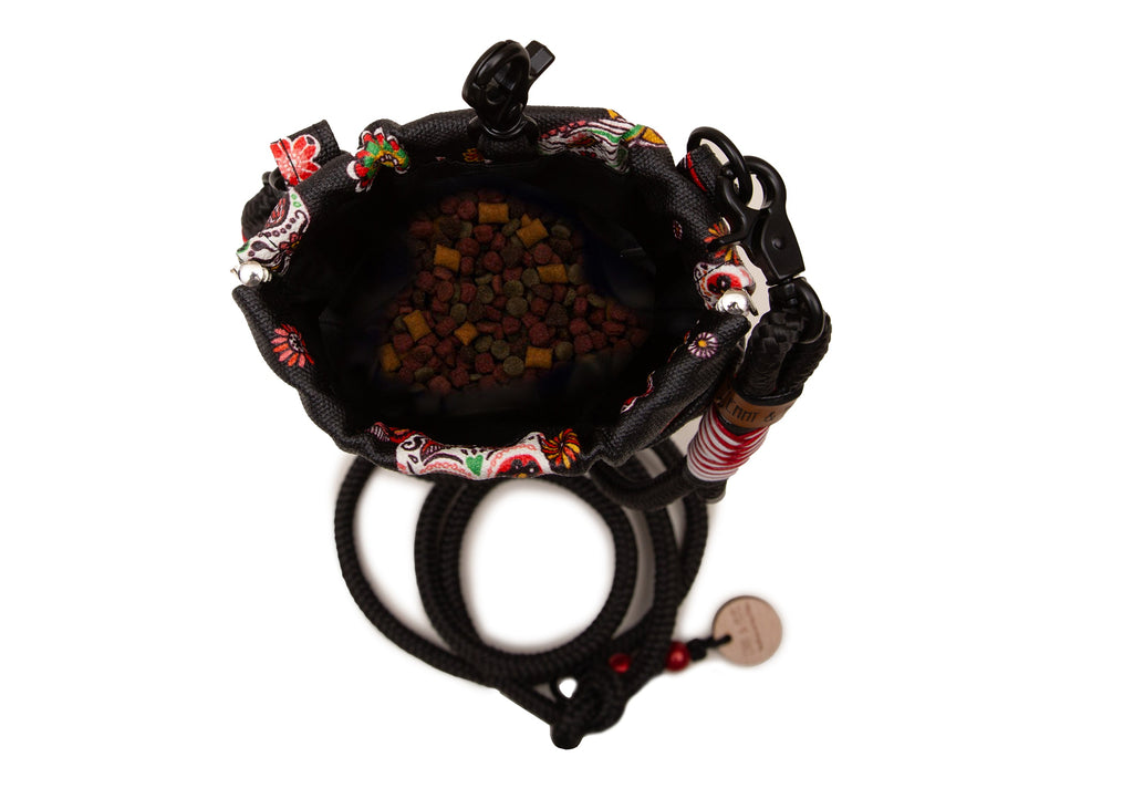 Wau-to-go Gassitasche Modell  Santa Muerte Black