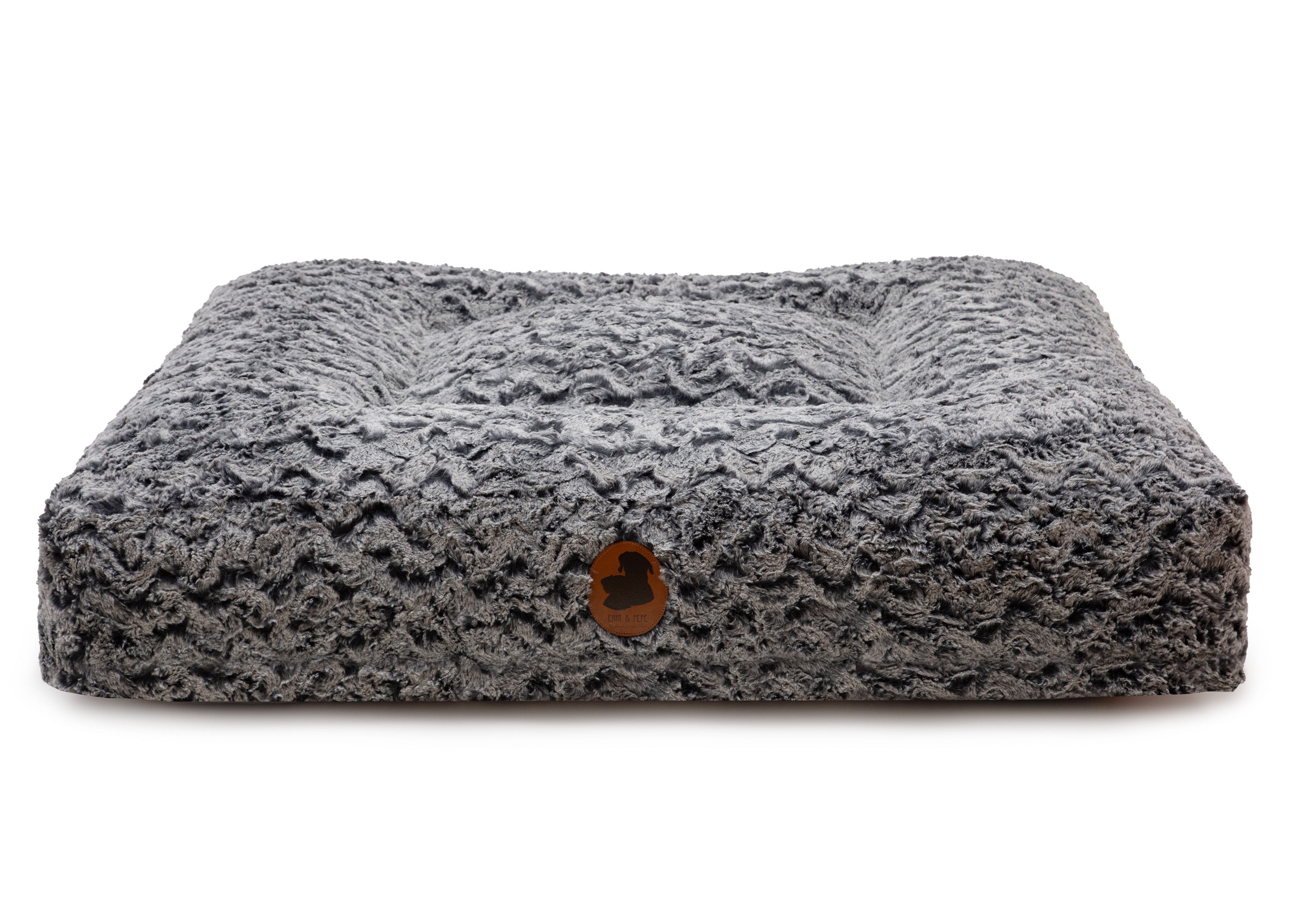 Wechselbezug für orthopädisches Hundebett  Black Wave Eckig