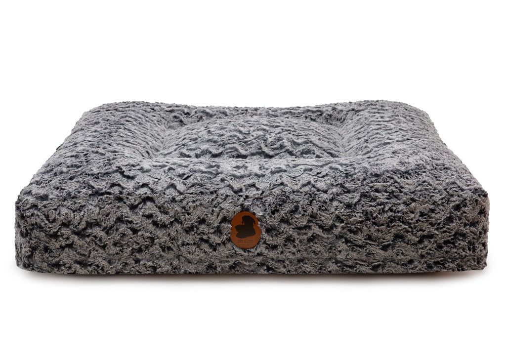 Wau-Bed orthopädisches Hundebett Black Wave Eckig /