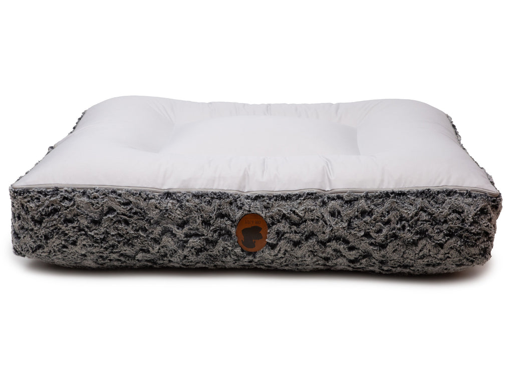 Wechselbezug für orthopädisches Hundebett Black Wave Oval