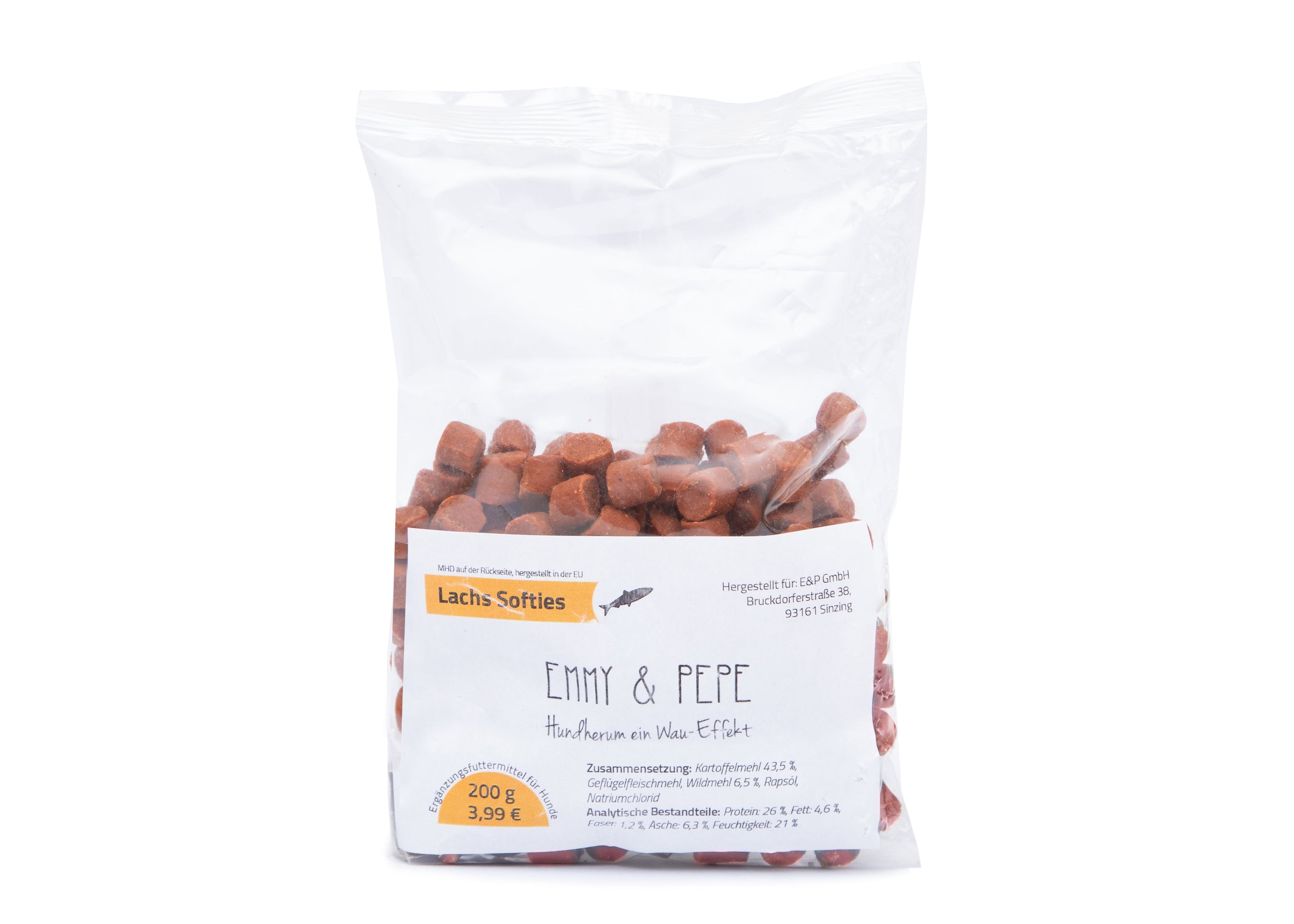 Hundeleckerlis E&P Lachs Softies 200g