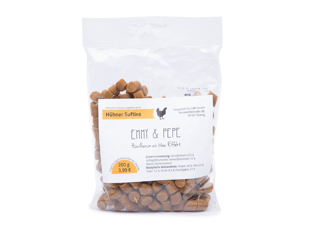 Hundeleckerlis E&P Hühnchen Softies 200g