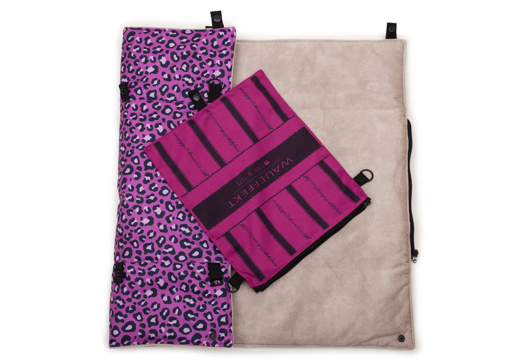 Wau-Backpack Reisedecke für Hunde Leo Fuchsia