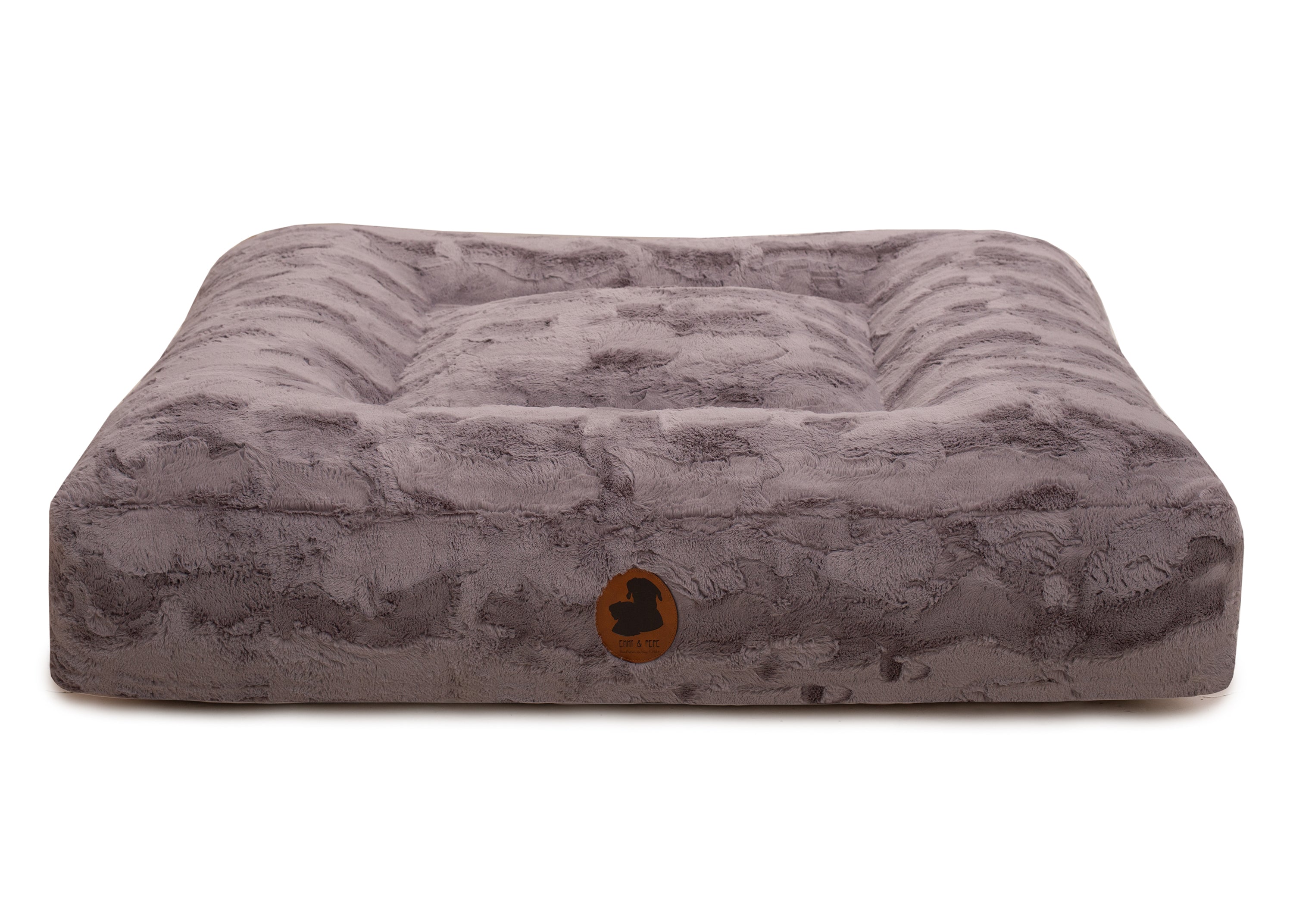Wau-Bed orthopädisches Hundebett Wild Wave Creme / Oval