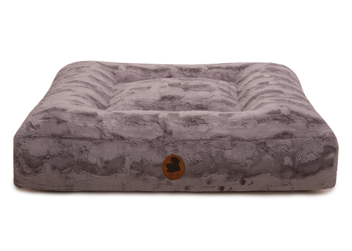 Wau-Bed orthopädisches Hundebett Wild Wave Creme / Oval