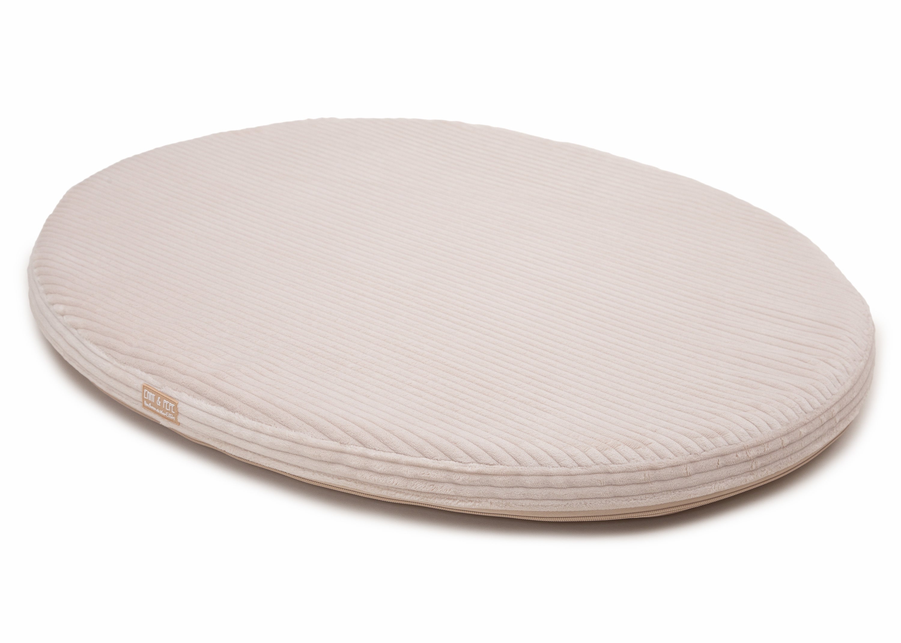 orthopädische Matte für Wau-Snuggle in Cord Creme - als zusätzliche Einlage fürs Reisebett