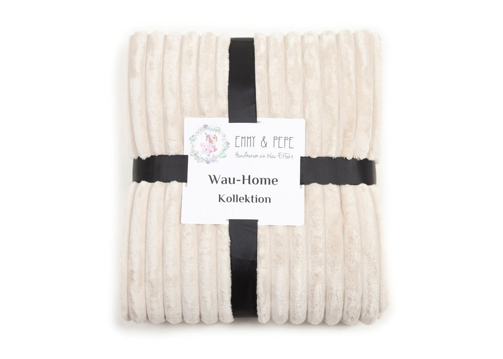 Hundedecke Kuschelcord Creme / S (80x60cm),Creme / M (100x80cm),Creme / L (120x100cm),Creme / XL (140x120cm),