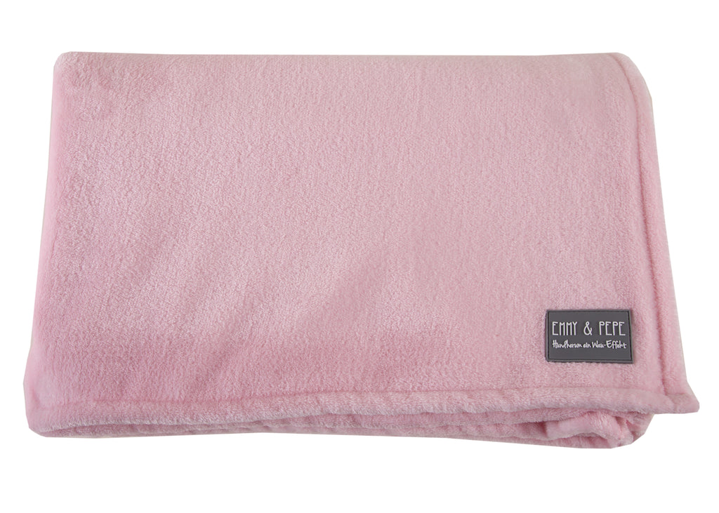 Wau-Plaid Sofadecke Rosa