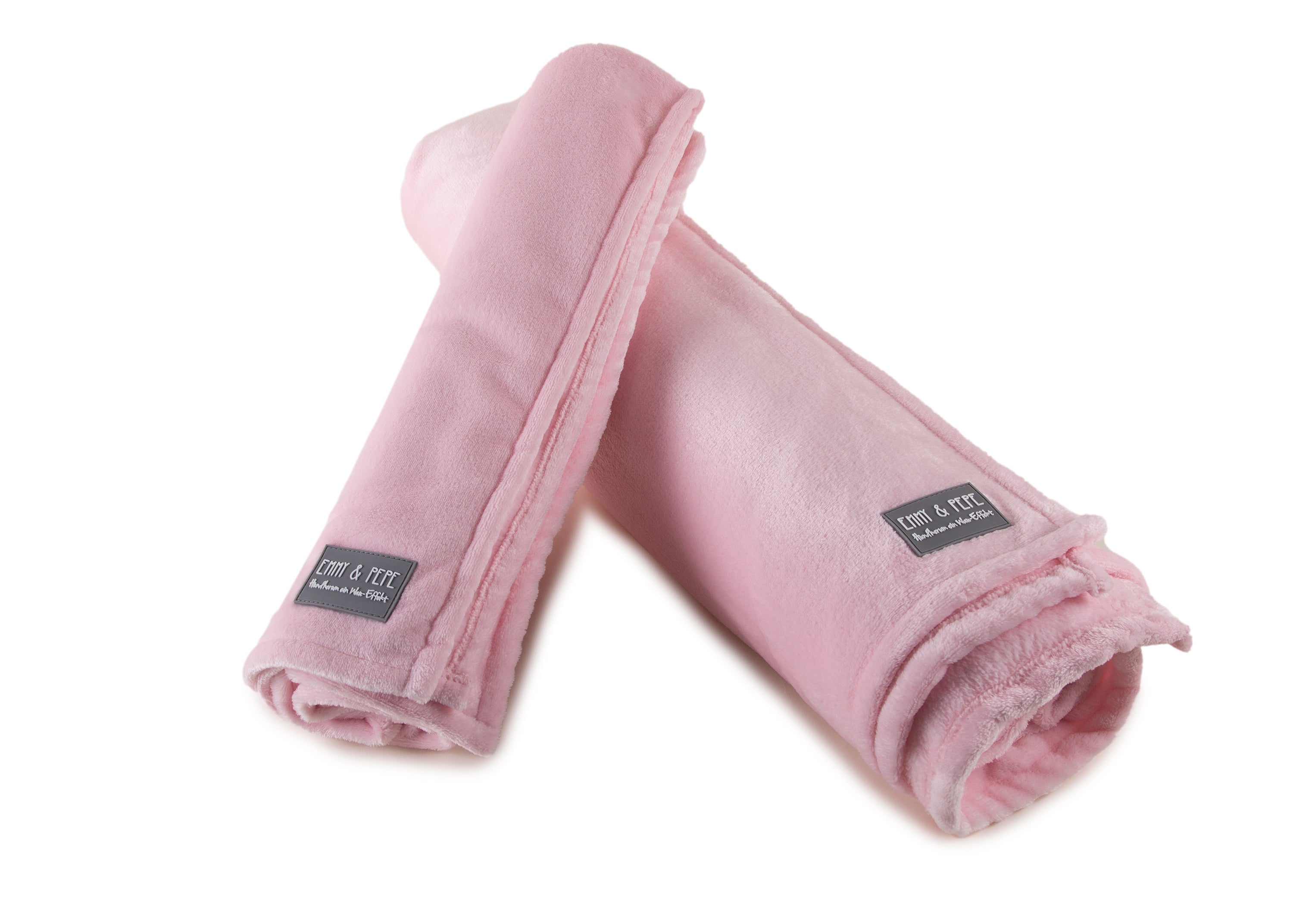 Wau-Blanket Hundedecke Rosa aufgerollt
