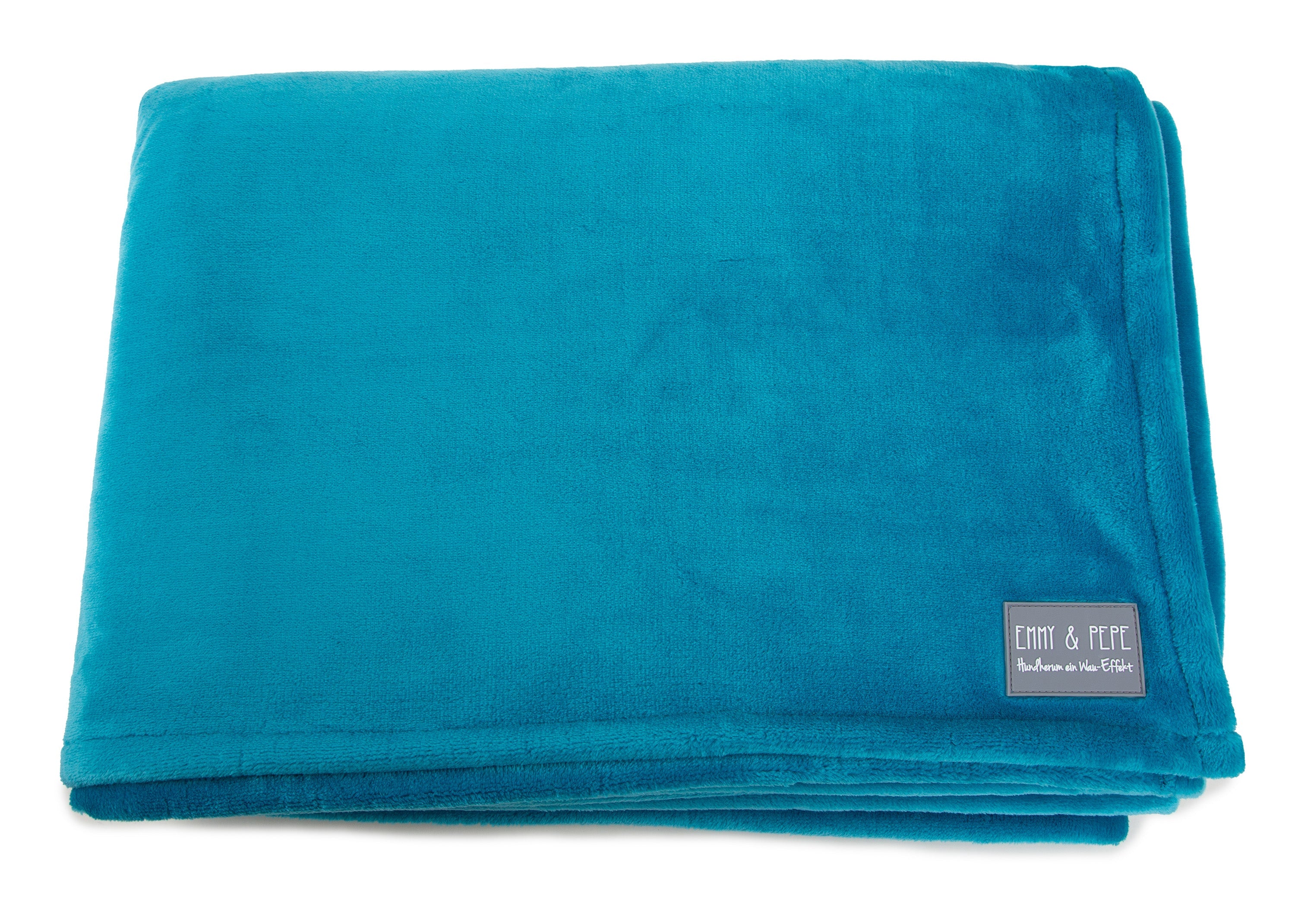 Wau-Plaid Sofadecke Türkis