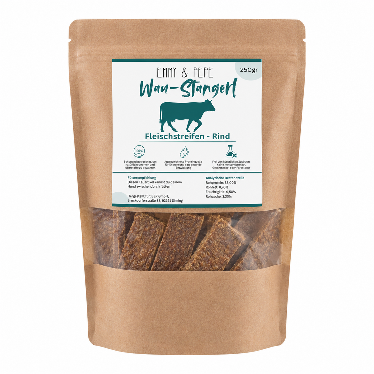 Wau-Stangerl Rindfleisch-Streifen