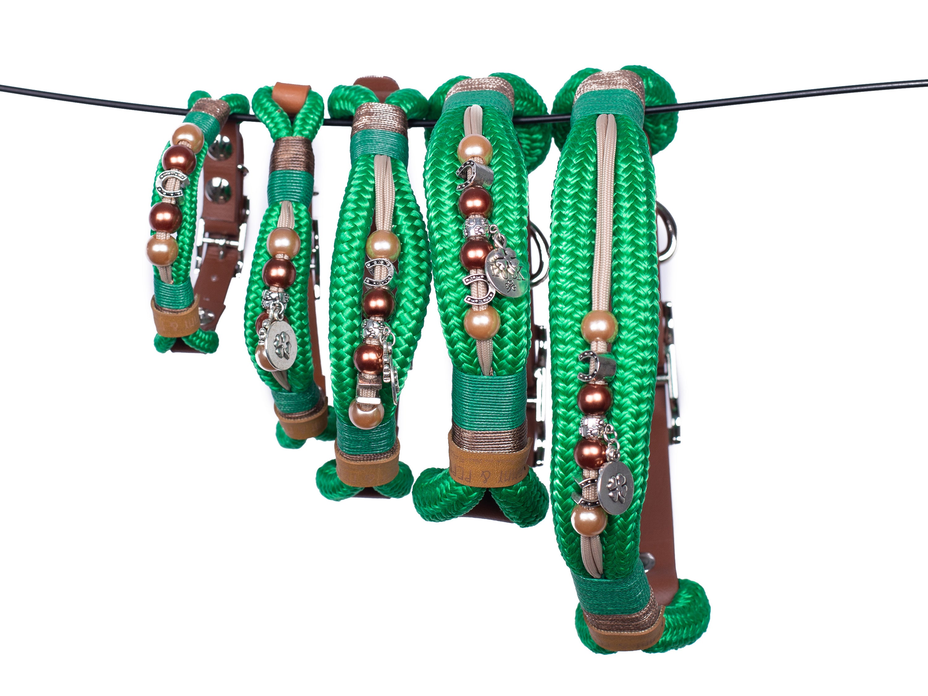 Tauhalsband mit Perlen Lucky XS & S