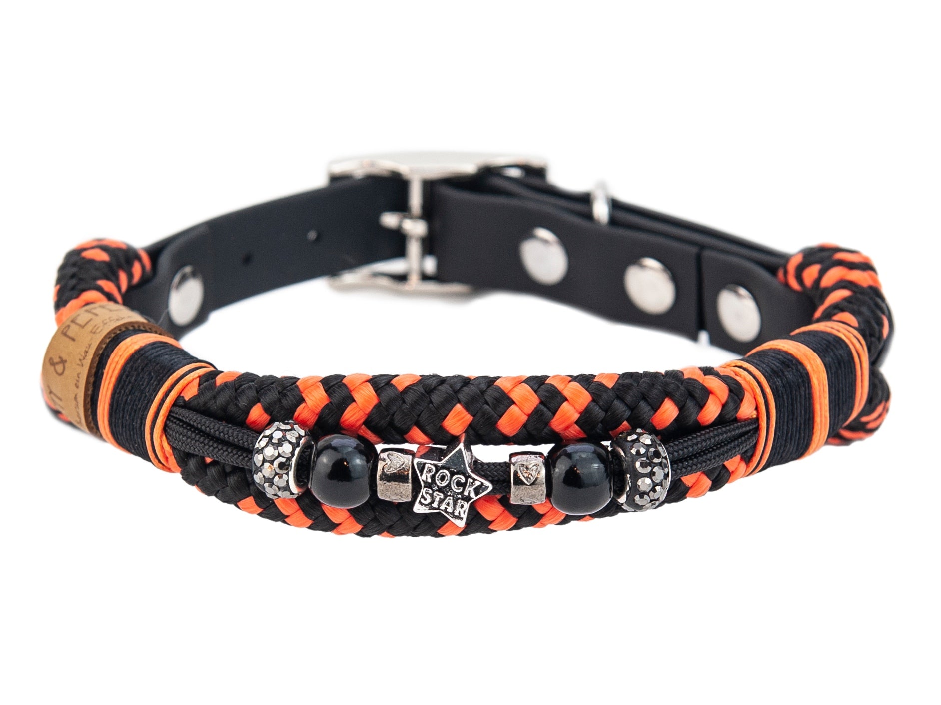 Tauhalsband mit Perlen Salamander XS