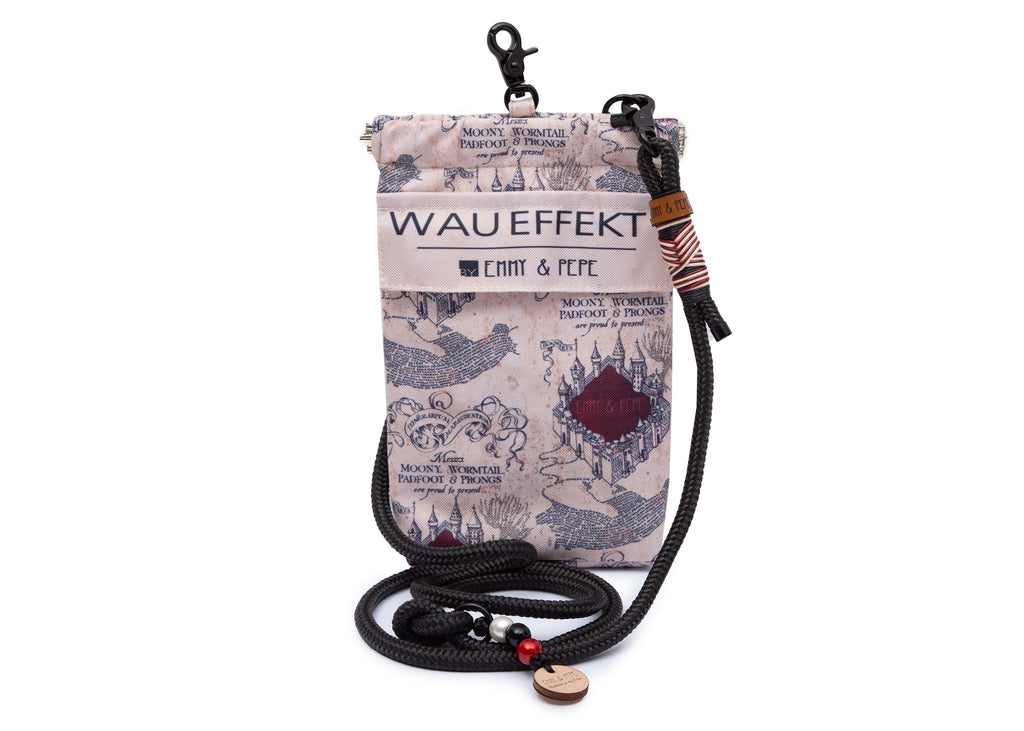 Wau-to-go Gassitasche, Modell Karte der E&P, hell mit Mustern