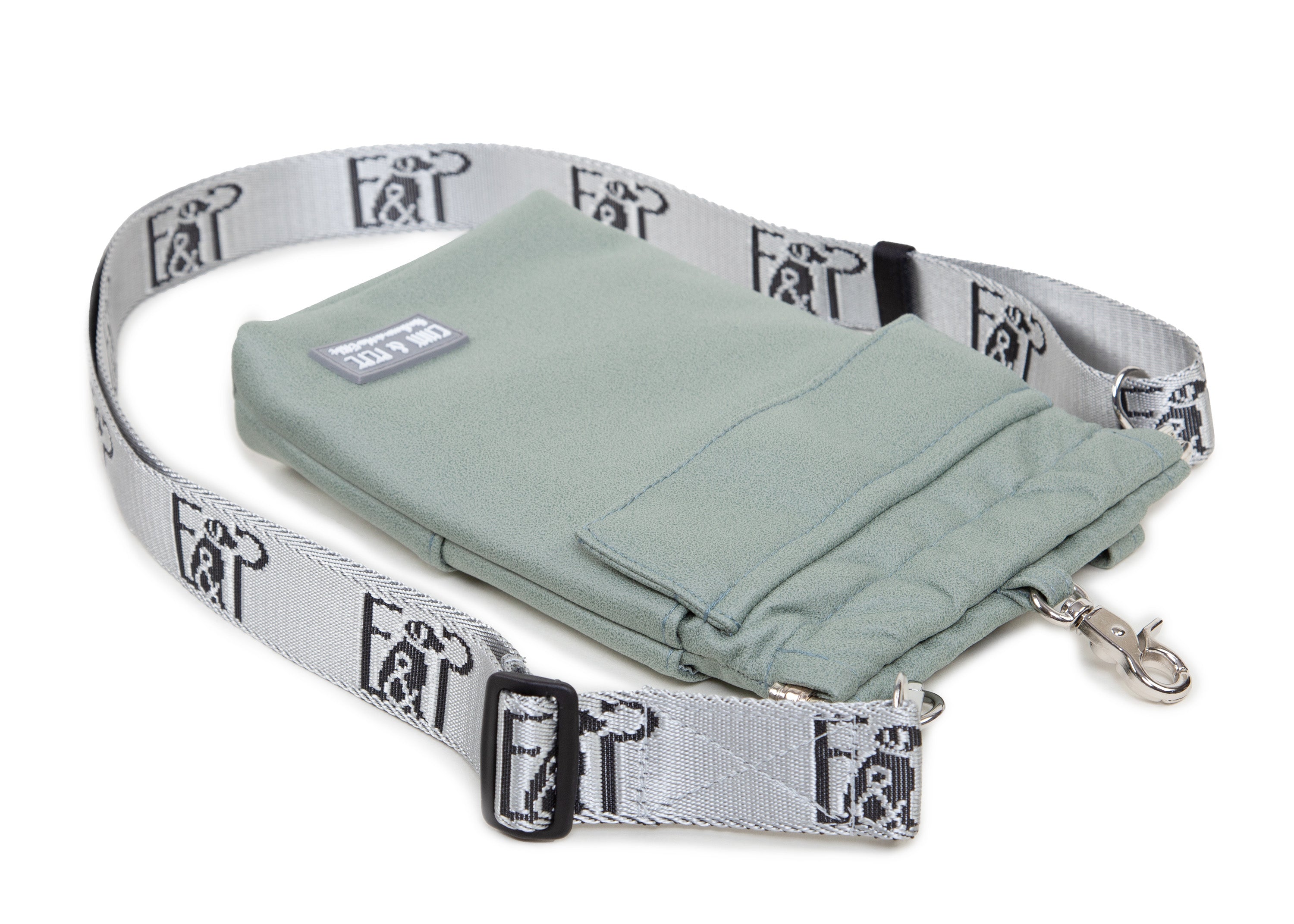 Wau-to-go Gassitasche, Modell  Wildleder Salbei, bei jedem Spaziergang alles dabei