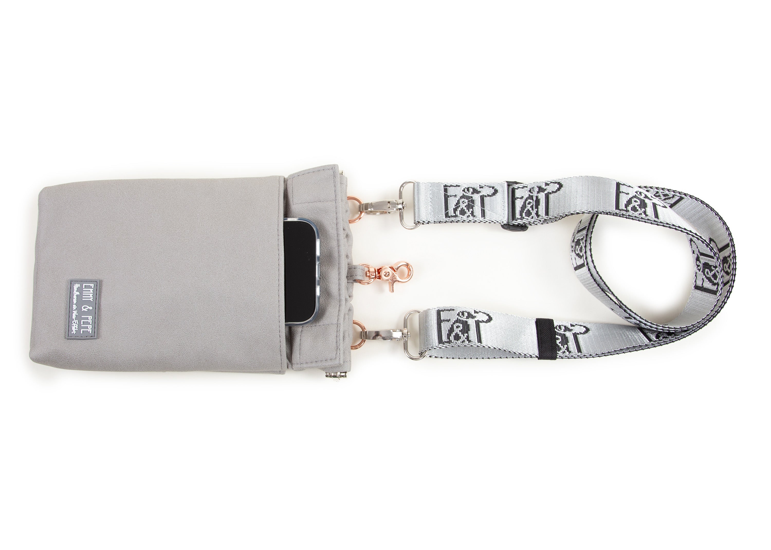 Wau-to-go Gassitasche, Modell  Wildleder Silber, bei jedem Spaziergang alles dabei