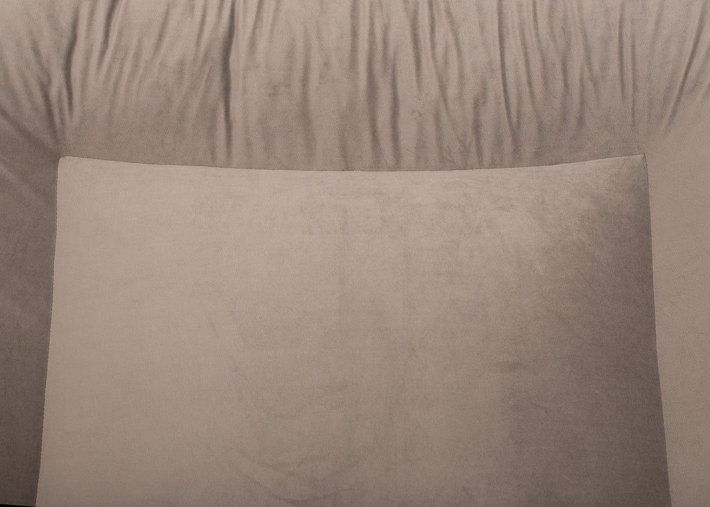 Wau-Bed orthopädisches Hundebett, Modell Pets Friendly Taupe,  Detailansicht Stoff, besonders robust