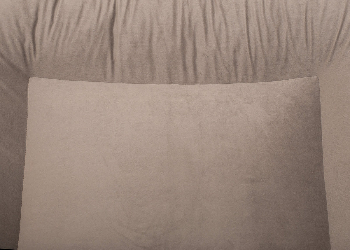 Wau-Bed orthopädisches Hundebett, Modell Pets Friendly Taupe,  Detailansicht Stoff, besonders robust