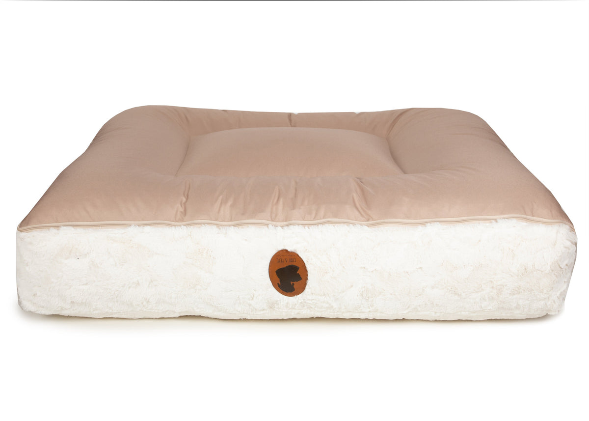 Wau-Bed orthopädisches Hundebett, Modell Wild Wave Creme, 