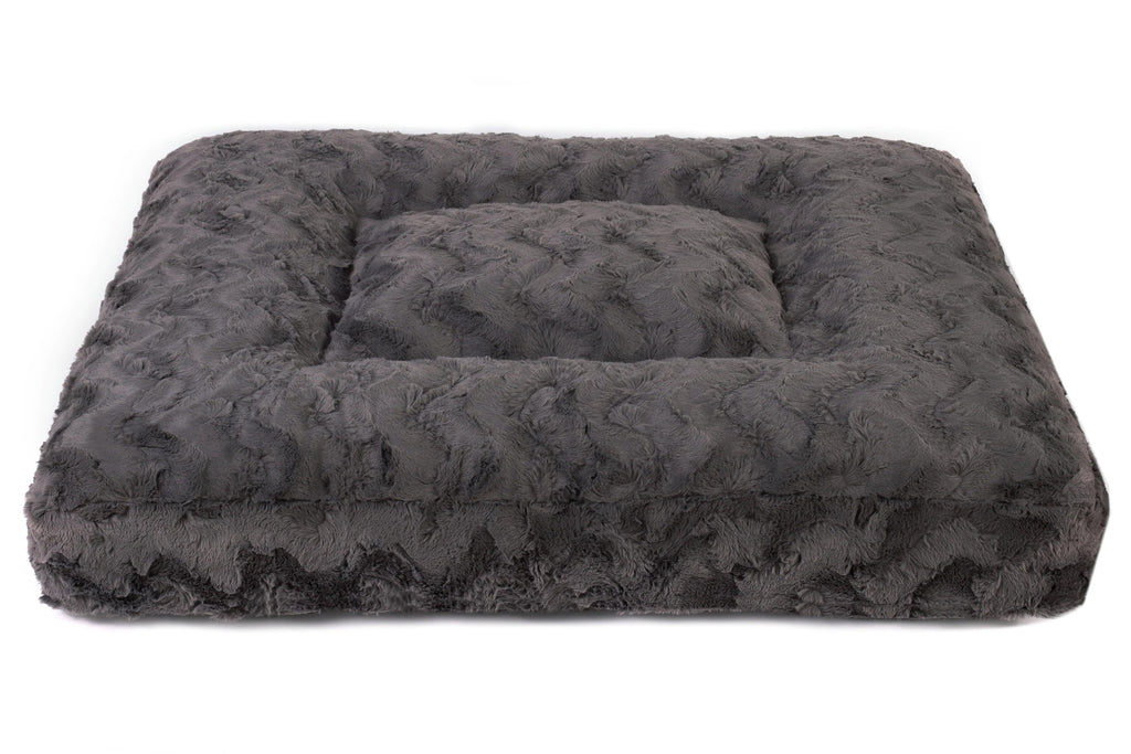Wechselbezug für orthopädisches Hundebett, Modell  Wild Wave Creme / Eckig