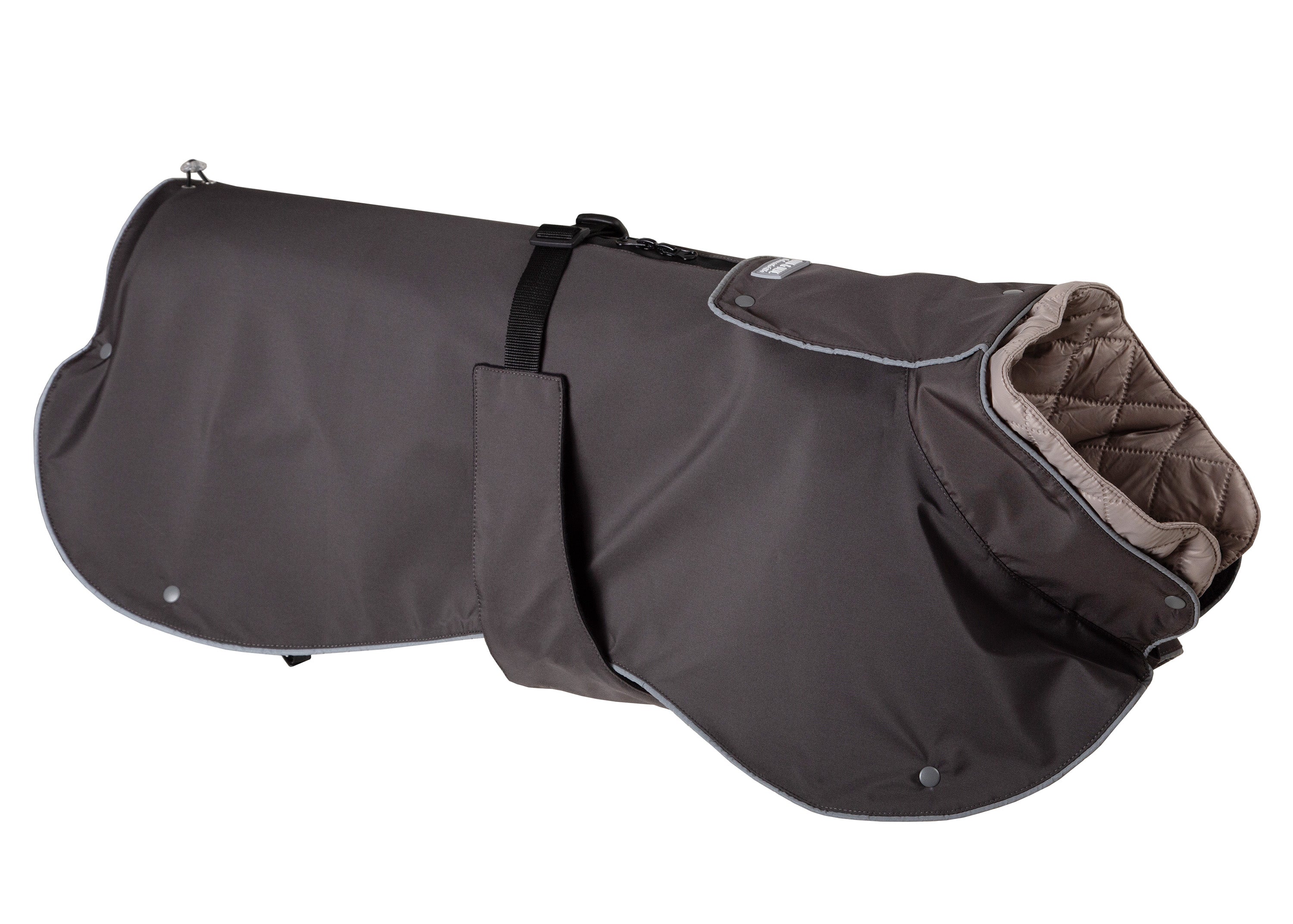 Wau-Coat 2 in 1 Hundemantel, Regen- und Wintermantel in einem, Modell  Anthrazit 