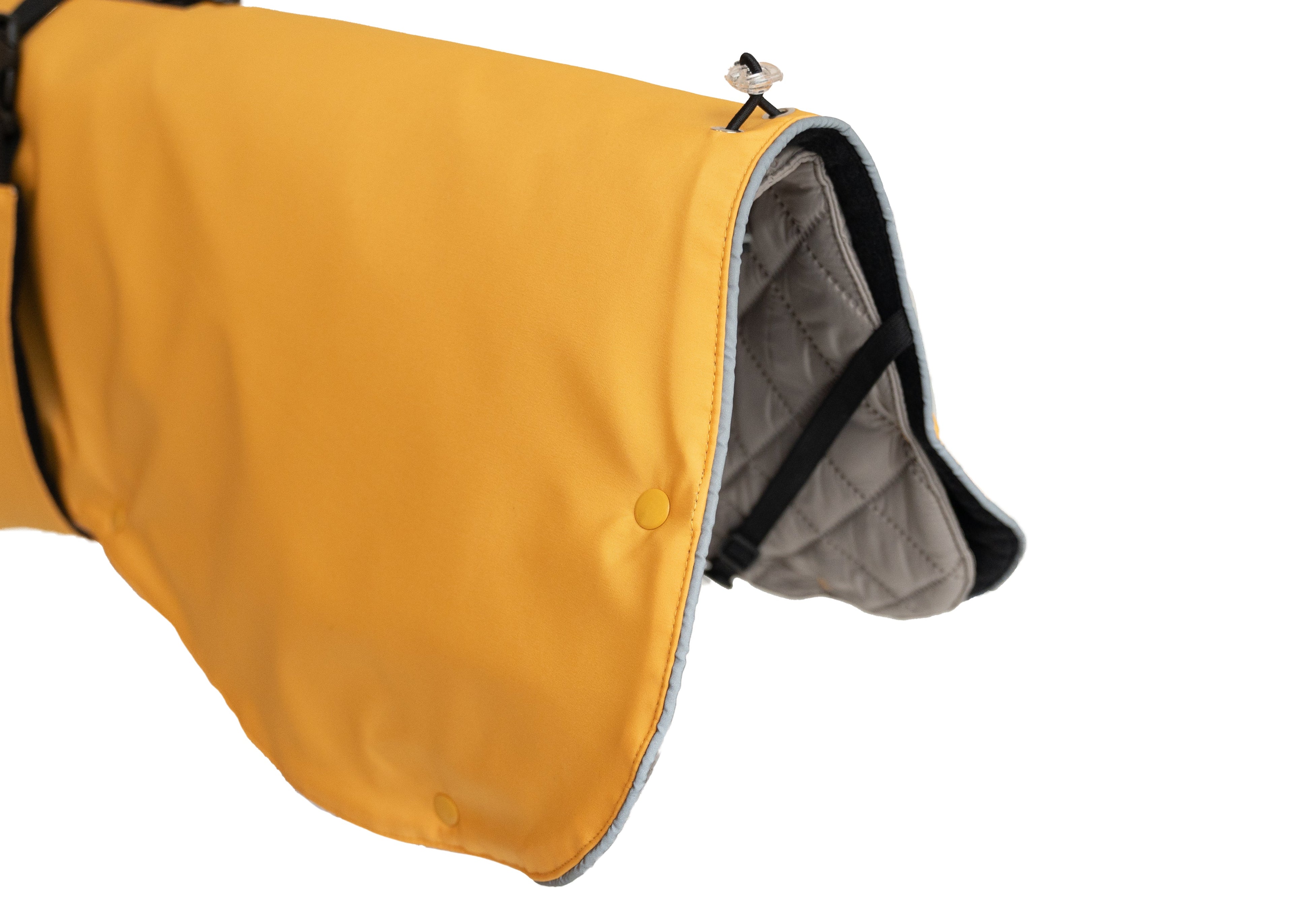 Wau-Coat Mustard 2 in 1 Hundemantel, Schutz gegen Regen und Kälte mit herausnehmbarem Innenfutter, mit praktischen Beinschlaufen