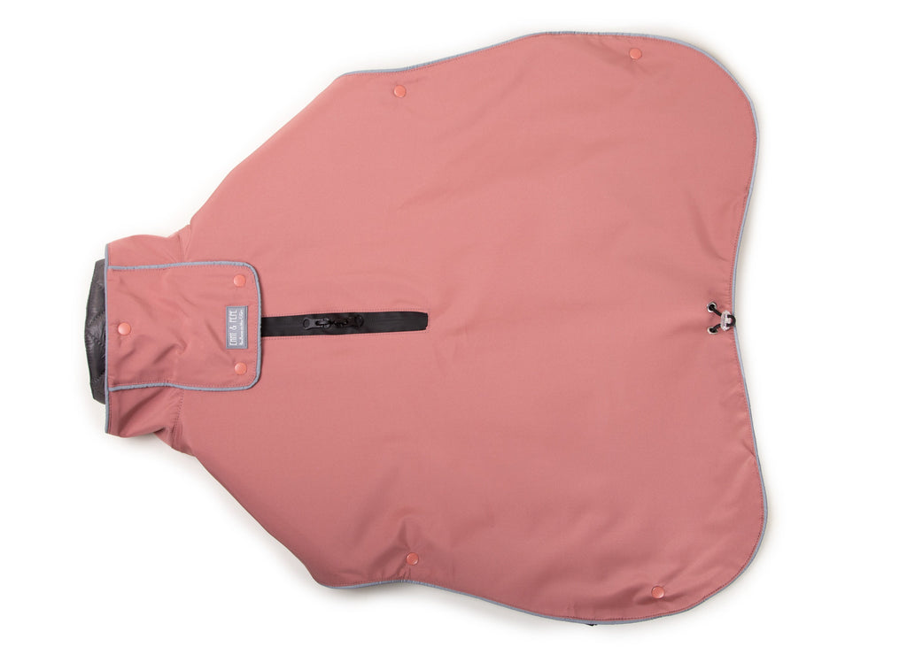 Wau-Coat Rosa, 2 in 1 Hundemantel mit herausnehmbaren Innenfutter und hoher Wassersäule