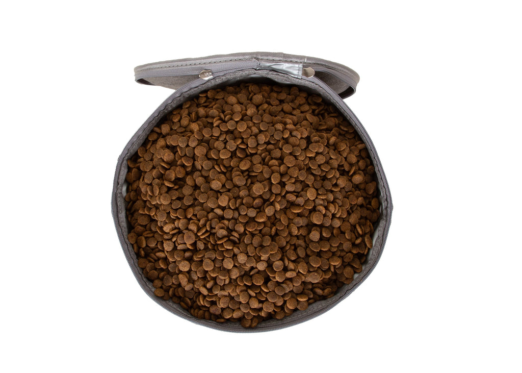 Wau-Kau Futtersack, Farbe Taupe - ideale und hygienische Futteraufbewahrung