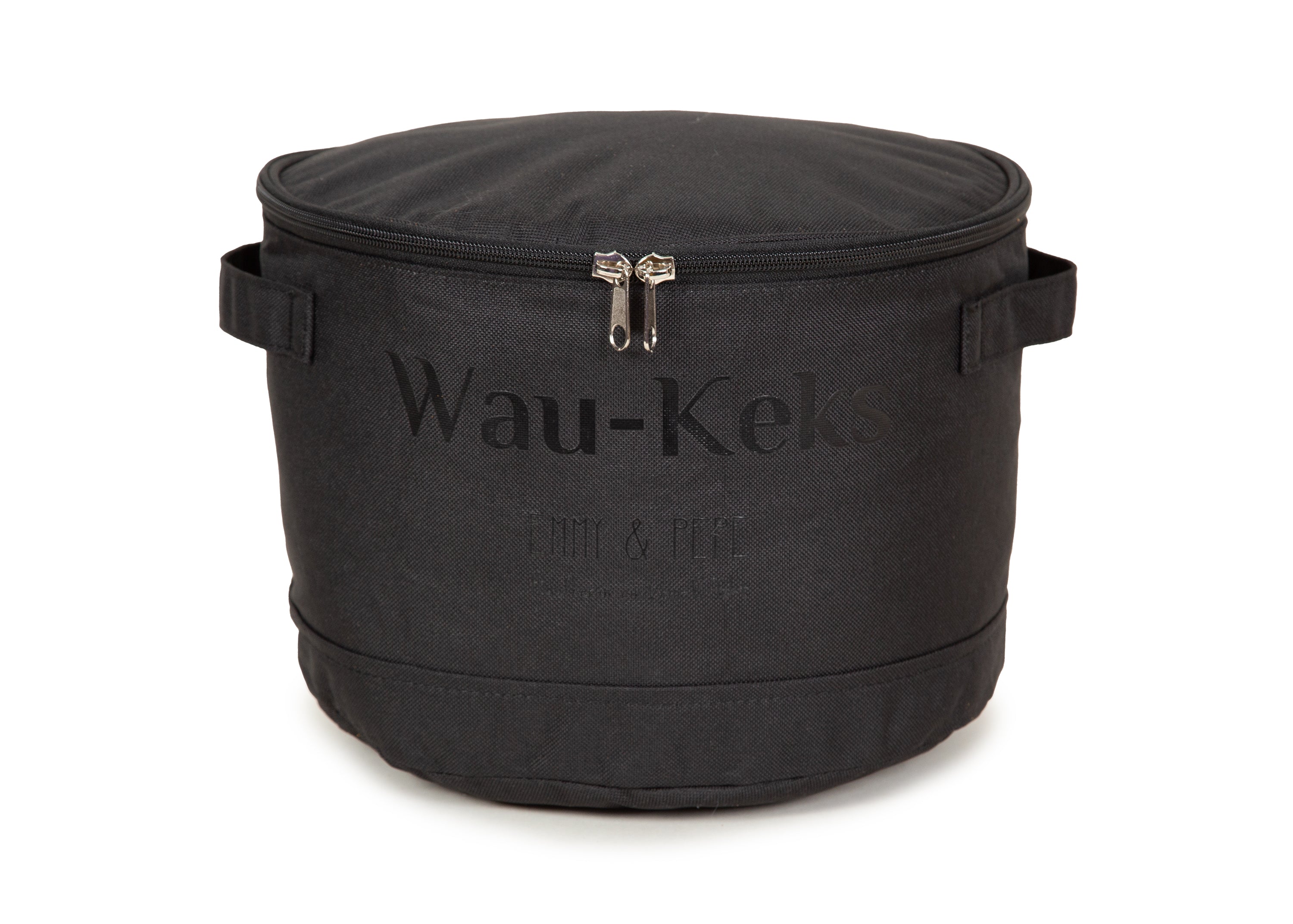 Wau-Keks Futtersack in Schwarz zum Aufbewahren von Hundefutter und Leckerlis