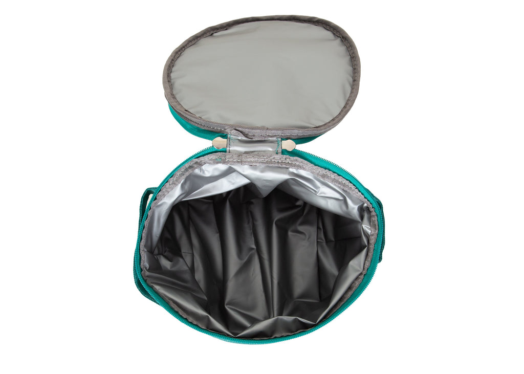 Wau-Krümel Futtersack, Modell Petrol - hygienische Aufbewahrung von Futter oder Leckerlis 