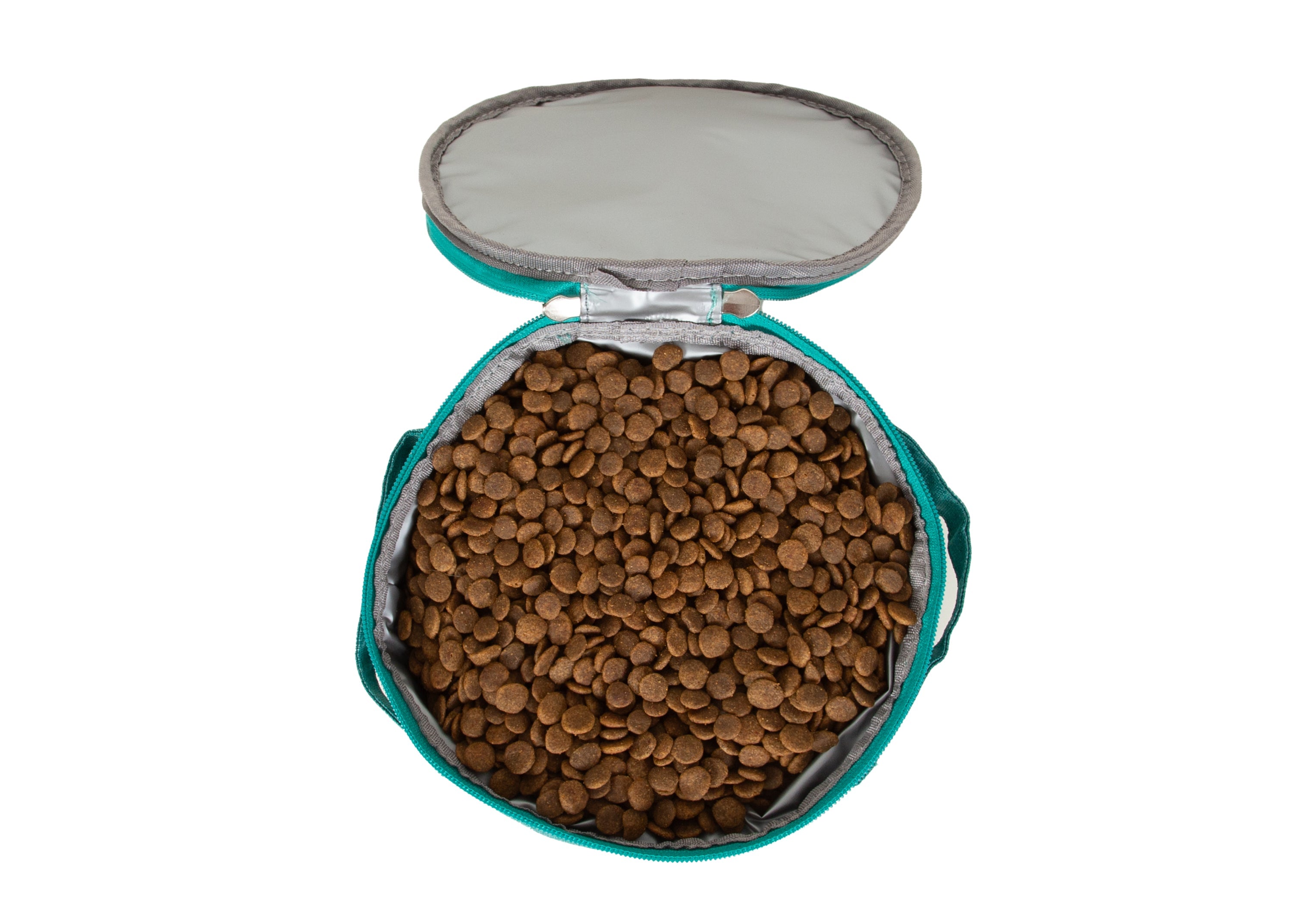 Wau-Krümel kleiner  Futtersack in Petrol - mit bis zu 3 Litern Fassungsvermögen