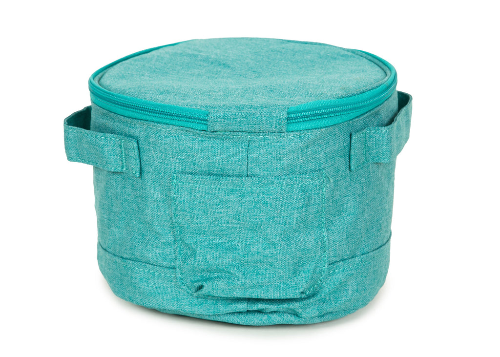 Wau-Krümel kleiner  Futtersack in Petro - hygienische Aufbewahrung für Futter und Leckerlis