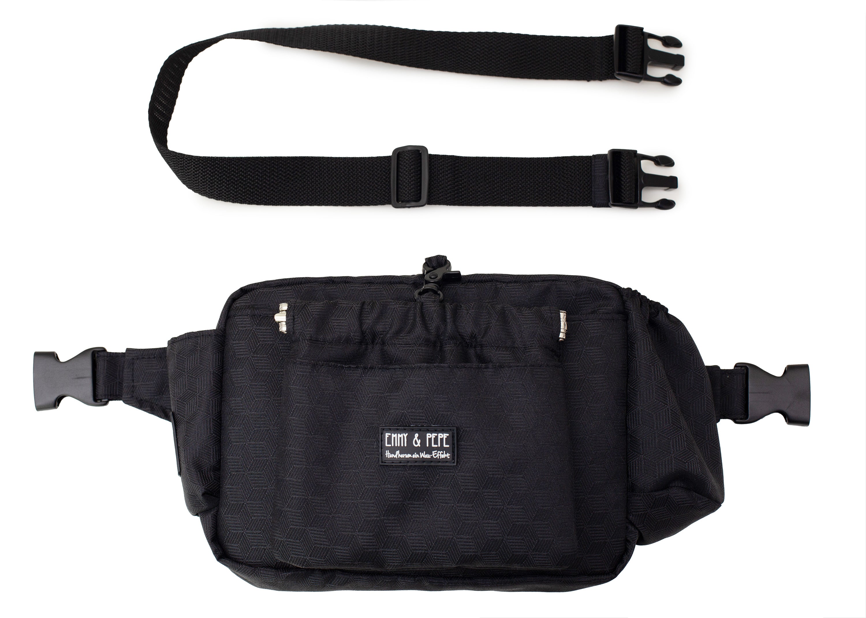 Wau-Pack große Gassitasche, Modell  Fröhliches Schwarz