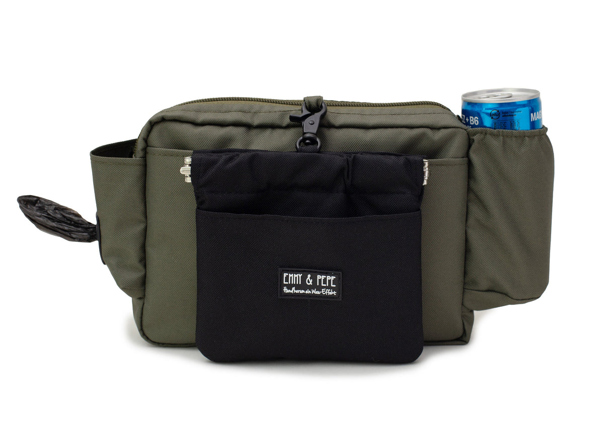 Wau-Pack große Gassitasche, Modell Lothar, Gurtlänge  S (60-85cm),M (80-110cm),L (100-145cm) - bei jedem Spaziergang alles dabei