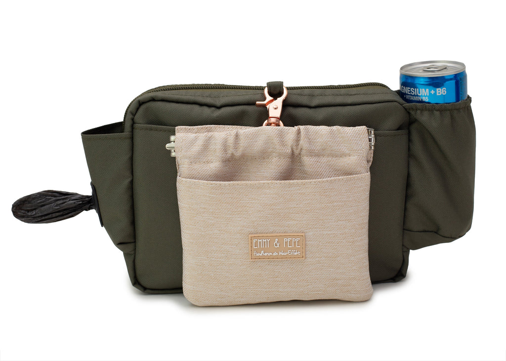 Wau-Pack große Gassitasche , Modell Lotte, Gurtlänge S (60-85cm),M (80-110cm),L (100-145cm) - bei jedem Spaziergang alles dabei