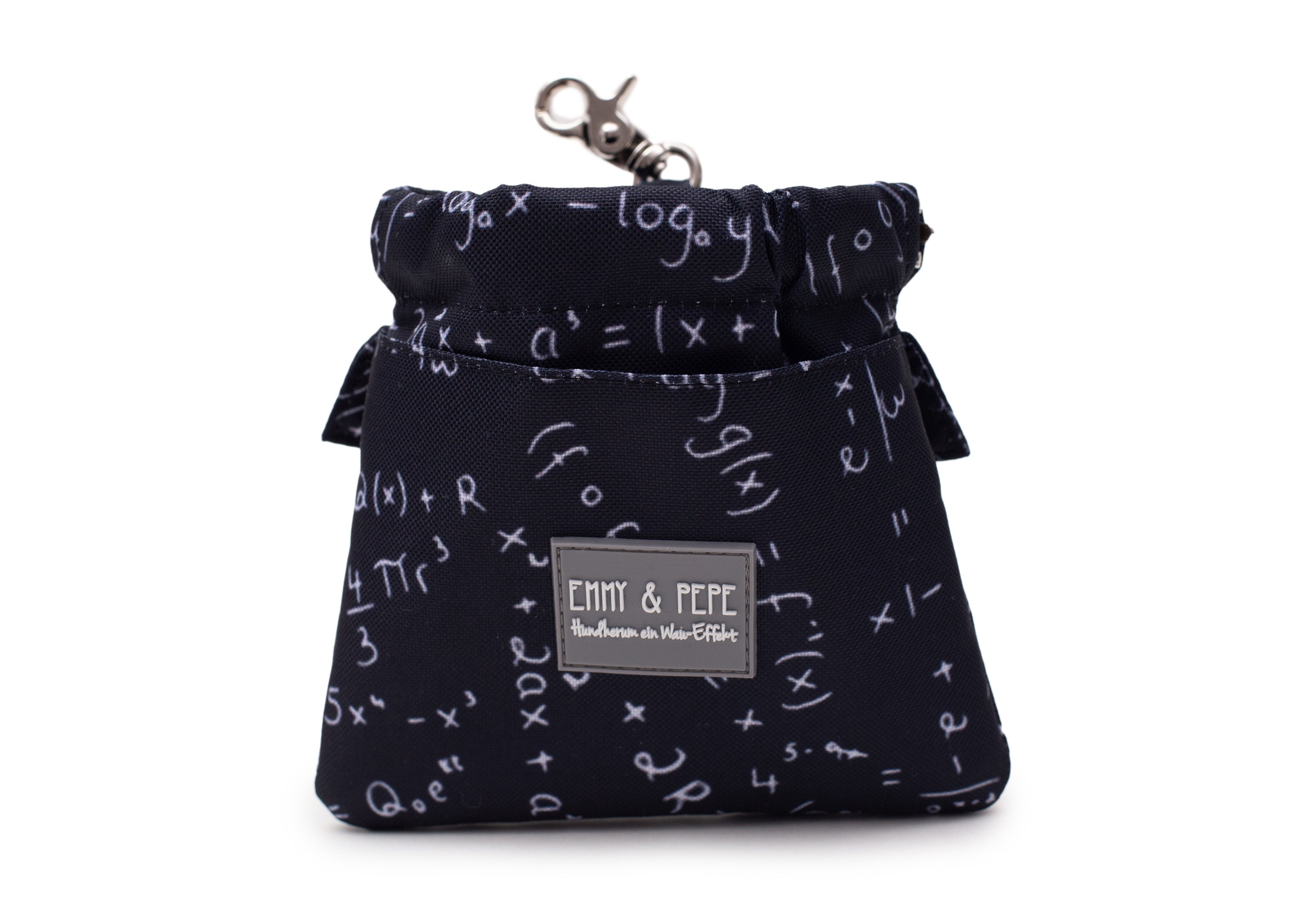 Wau-Pack große Gassitasche, Modell Numbers, Schwarz mit weißen Ziffern und Buchstaben