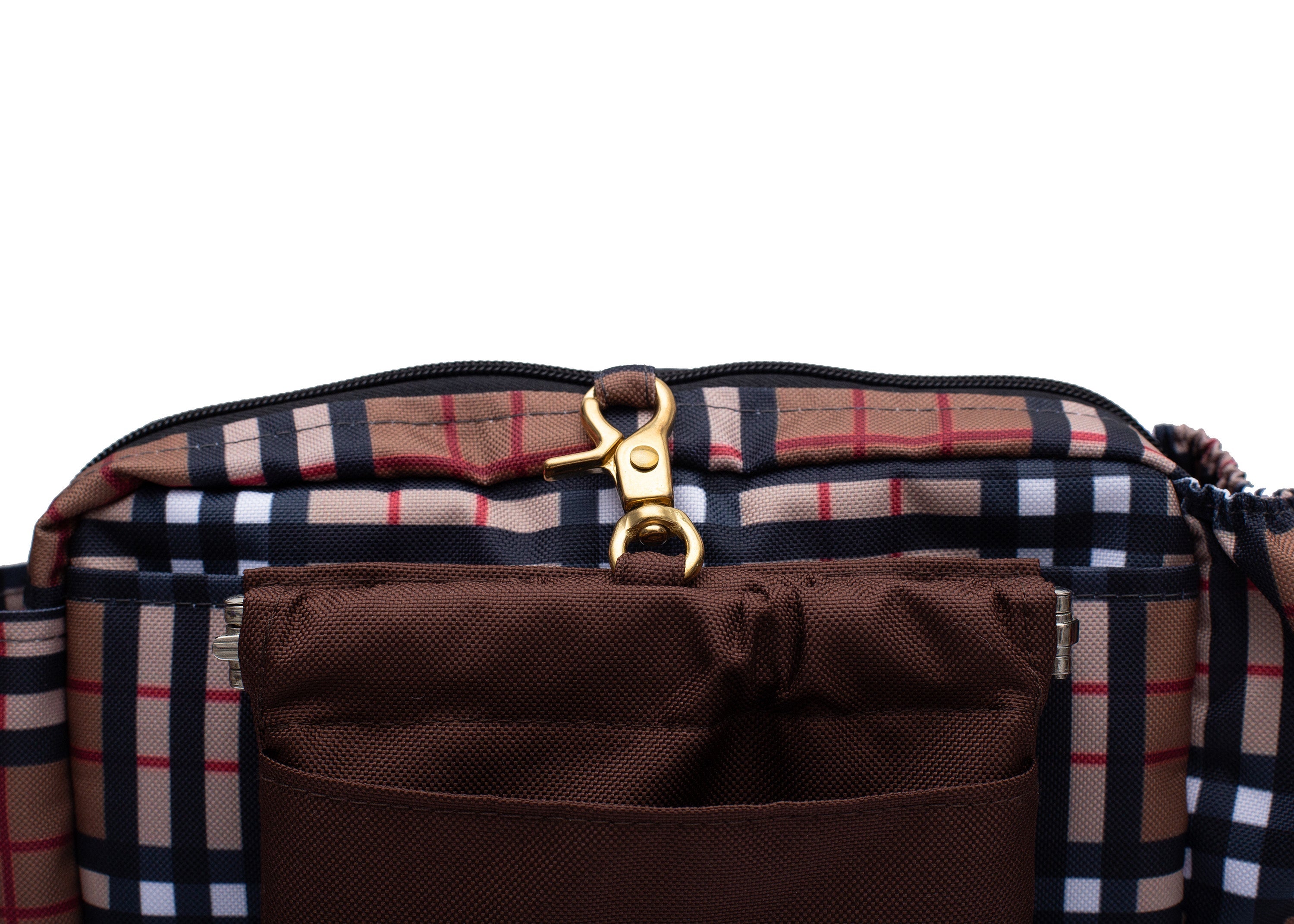 Wau-Pack große Gassitasche, Modell Sherlock, modisches Karomuster