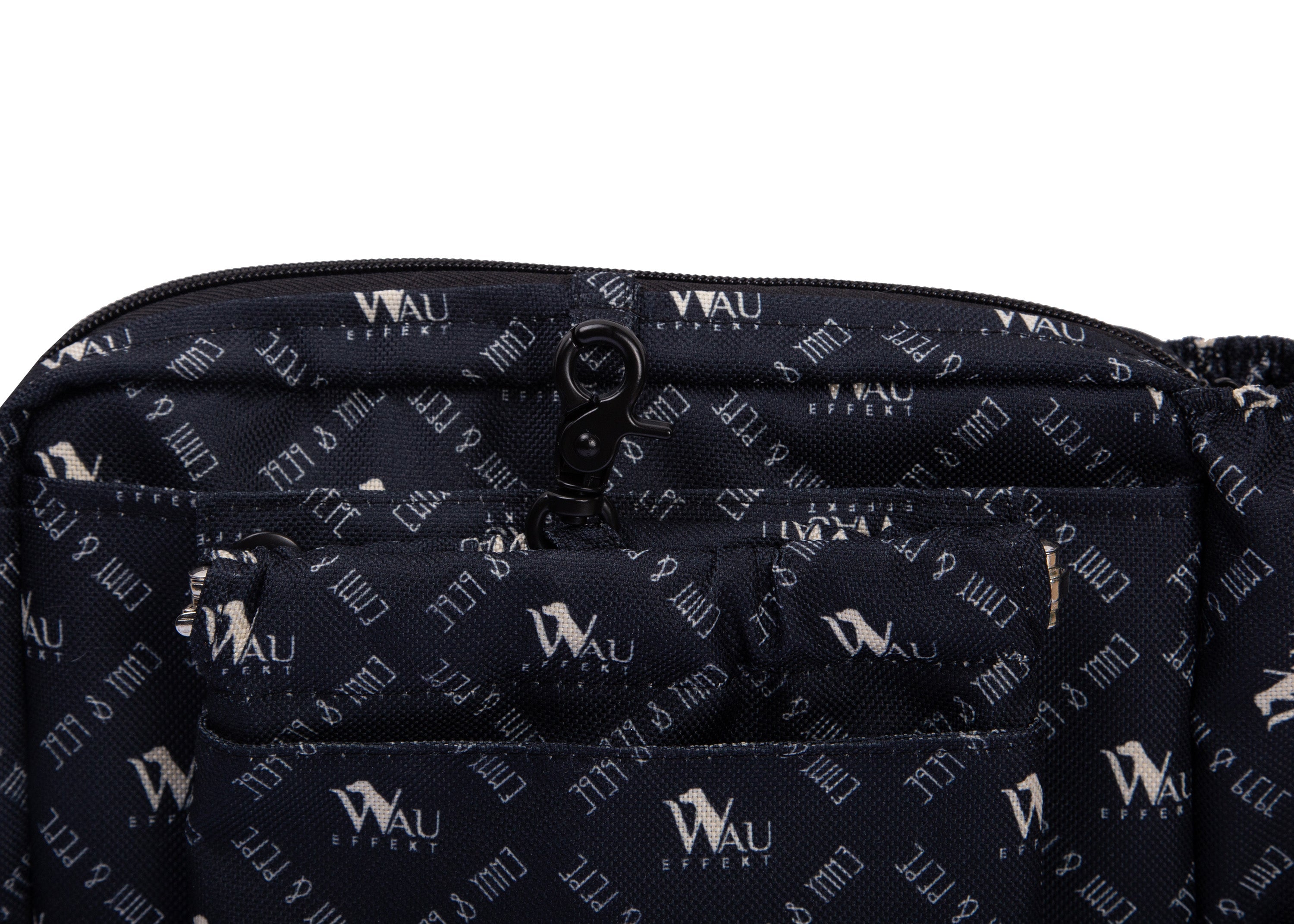 Wau-Pack große Gassitasche "Wau-Effekt" schwarz mit kleinen Logos 