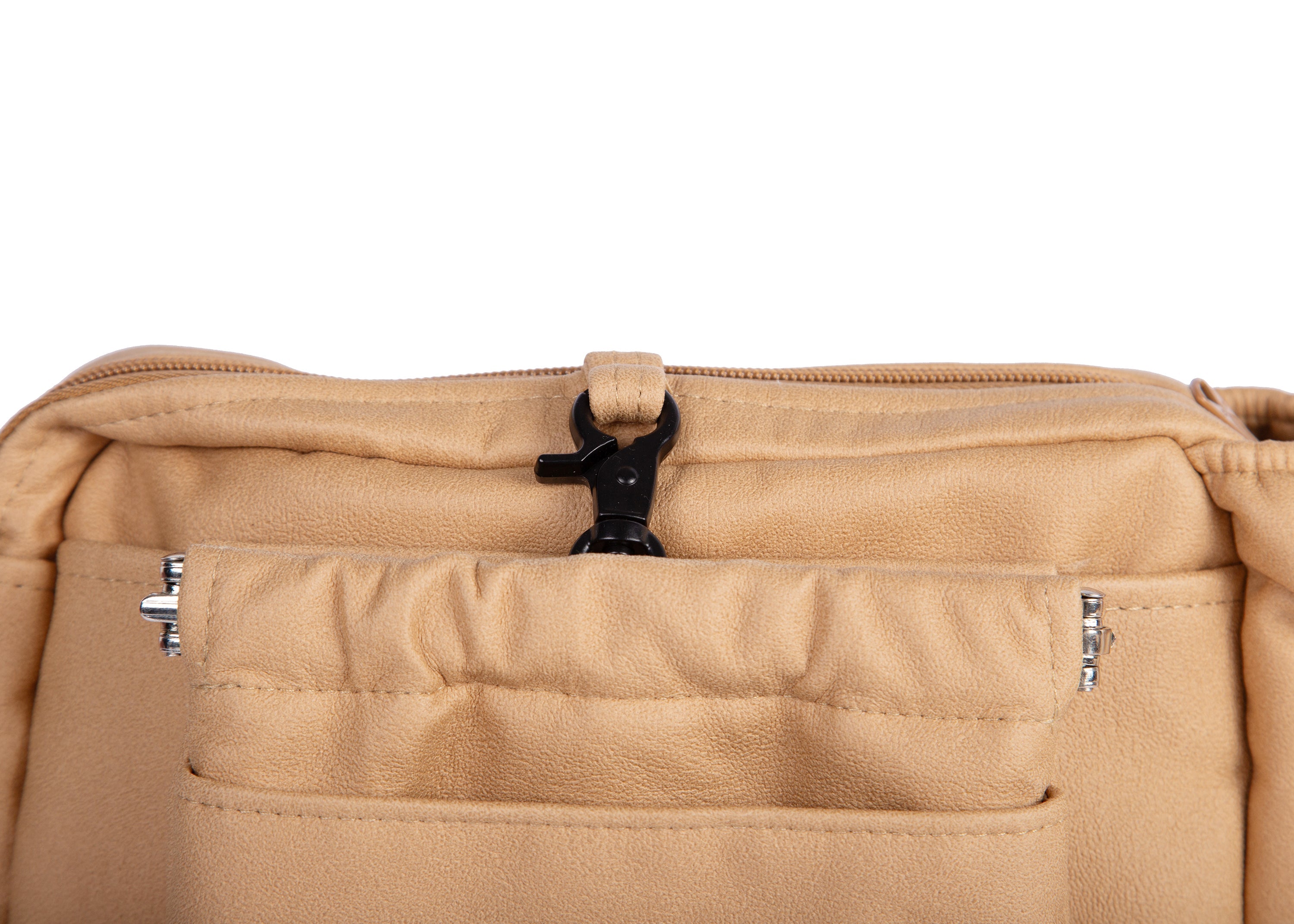 Wau-Pack große Gassitasche, Modell Wildleder Mustard, mit abnehmbarer Leckerlitasche